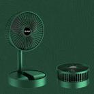 Portable Folding Fan  Retractable Floor Standing Fan,Style: USB Plug In (Green) - 1