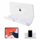 Wall Paste Mobile Phone Tablet Charging Base Bracket(White) - 1