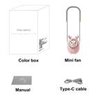 Children Hanging Neck Fan USB Handheld Light Glowing Mini Portable Fan(Pink) - 7