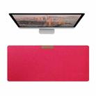 2PCS Felt Keyboard Mouse Pad Desk Pad, Specification: 300 × 600 × 2mm(Watermelon Red) - 1