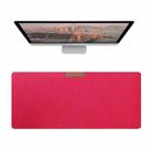 2PCS Felt Keyboard Mouse Pad Desk Pad, Specification: 700×330×3mm(Watermelon Red) - 1