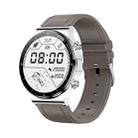 ME88 1.32 Inch Heart Rate Sleep Monitoring Smart Watch(Silver Leather) - 1