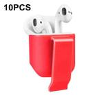 10 PCS Portable Headset Waist Hanging Protective Cover, Suitable For AirPods 2(Red) - 1