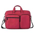 DJ02 Large Capacity Waterproof Laptop Bag, Size: 13.3 inches(Red Wine) - 1