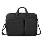 DJ02 Large Capacity Waterproof Laptop Bag, Size: 13.3 inches(Mysterious Black) - 1