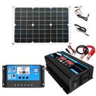 Solar Power System Inverter 30A Controller+18W 12V Solar Panel, Specification: Black 12V To 110V - 1