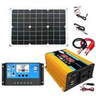 Solar Power System Inverter 30A Controller+18W 12V Solar Panel, Specification: Yellow 12V To 110V - 1