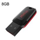 Netac U197 Office File High Speed USB Flash Drive, Capacity: 8GB(Black) - 1