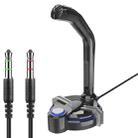 F18 Dual Interface Computer Microphone with Phone Stand Function(3.5 Version Black Blue) - 1