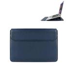 PU08DZ Leather Laptop Liner Bag with Stand Function, Size: 13.3 inches(Sapphire Blue) - 1