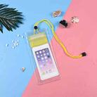 10 PCS Transparent Mobile Phone Waterproof Bag With Lanyard(Yellow) - 1