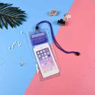 10 PCS Transparent Mobile Phone Waterproof Bag With Lanyard(Purple) - 1