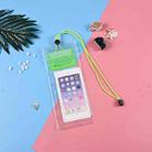 10 PCS Transparent Mobile Phone Waterproof Bag With Lanyard(Green) - 1