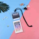 10 PCS Transparent Mobile Phone Waterproof Bag With Lanyard(Black) - 1