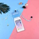 10 PCS Transparent Mobile Phone Waterproof Bag With Lanyard(Light Blue) - 1