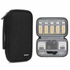 Baona BN-C004 Mini U Disk Headphone Data Cable Storage Bag, Color: Single Layer (Black) - 1