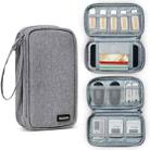 Baona BN-C004 Mini U Disk Headphone Data Cable Storage Bag, Color: Double Layer (Gray) - 1