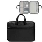 Baona BN-Q006 PU Leather Full Opening Laptop Handbag For 11/12 inches(Black) - 1