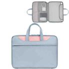 Baona BN-Q006 PU Leather Full Opening Laptop Handbag For 11/12 inches(Sky Blue+Pink) - 1