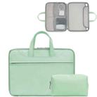 Baona BN-Q006 PU Leather Full Opening Laptop Handbag For 11/12 inches(Mint Green+Power Bag) - 1