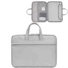 Baona BN-Q006 PU Leather Full Opening Laptop Handbag For 13/13.3 inches(Grey) - 1