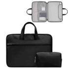 Baona BN-Q006 PU Leather Full Opening Laptop Handbag For 13/13.3 inches(Black+Power Bag) - 1