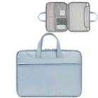 Baona BN-Q006 PU Leather Full Opening Laptop Handbag For 14 inches(Sky Blue) - 1