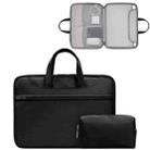 Baona BN-Q006 PU Leather Full Opening Laptop Handbag For 14 inches(Black+Power Bag) - 1