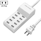 USB Multi-port Charger Mobile Phone Fast Charging Universal Fast Adapter 10 Interface US Plug - 1