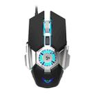 Zerodate G22 6 Keys Fan Cooled RGB Lighted Gaming Mice, Cable Length: 1.5m(Black) - 1