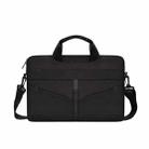 DJ04 Hidden Handle Waterproof Laptop Bag, Size: 14.1-15.4 inches(Mysterious Black) - 1