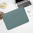 BUBM PU Leather Laptop Bag Liner Bag Tablet Protect  Cover, Size: 13 Inch(Lake Green) - 1