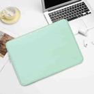 BUBM PU Leather Laptop Bag Liner Bag Tablet Protect  Cover, Size: 13 inch(Mint Green) - 1