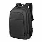 SJ06 Outdoor Large Capacity Laptop Backpack, Size: 13 inch-15.6 inch(Mysterious Black) - 1