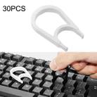 30PCS Computer Keyboard Key Puller Cleaning Key Removal Tool(White) - 1