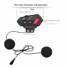 S21 Riding Helmet Bluetooth Intercom Headset, Specification: With USB Cable(Black) - 6