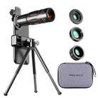 Mobile Phone Universal Lens Telescope 28X + Wide Angle 0.6X + Macro 20X + Fisheye 198 Degree Set - 1