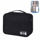 Multifunctional Cationic Digital U Disk Data Cable Storage Bag(Black) - 1