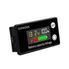 SUPNOVA LCD Color Screen DC Voltmeter Lithium Storage Battery Meter, Style: Alarm + Temperature Type - 1