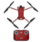 Sunnylife Drone+Remote Control Protective Sticker For DJI Mini 3 Pro Standard  Version(Carbon Red) - 1