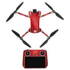 Sunnylife Drone+Remote Control Protective Sticker For DJI Mini 3 Pro RC Version(Aurora Red) - 1