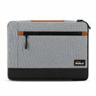 JRC MR22 360 Degree All-Inclusive Laptop Tote Bag, Size: 13 inch(Light Gray+Black) - 1