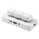 MK321 3 Keys Custom Keys Game Office PS Clip Macro Programming Keypad, Cable Length: 1.5m(White) - 1