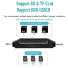 USB 2.0+8Pin +Type-C+Micro USB 4 In 1 Card Reader Supports Reading SD&TF Card(Black) - 4