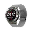 K28H 1.32 Inch Heart Rate/Blood Pressure/Blood Oxygen Monitoring Watch, Color: Silver Steel - 1