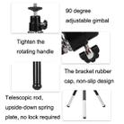 2PCS Projector Phone Stand Desktop Portable Telescopic Mini Metal Tripod, Style: 2 Sections (Black) - 4
