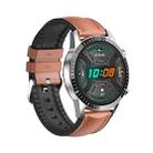 I9 1.3 Inch Heart Rate/Blood Pressure/Blood Oxygen Monitoring Watch, Color: Brown Leather - 1