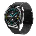 I9 1.3 Inch Heart Rate/Blood Pressure/Blood Oxygen Monitoring Watch, Color: Black Steel - 1