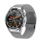 I9 1.3 Inch Heart Rate/Blood Pressure/Blood Oxygen Monitoring Watch, Color: Silver Steel - 1