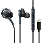 115 Type-C Digital Chip Wire-controlled Headphones For Samsung Note 10 (Black) - 1